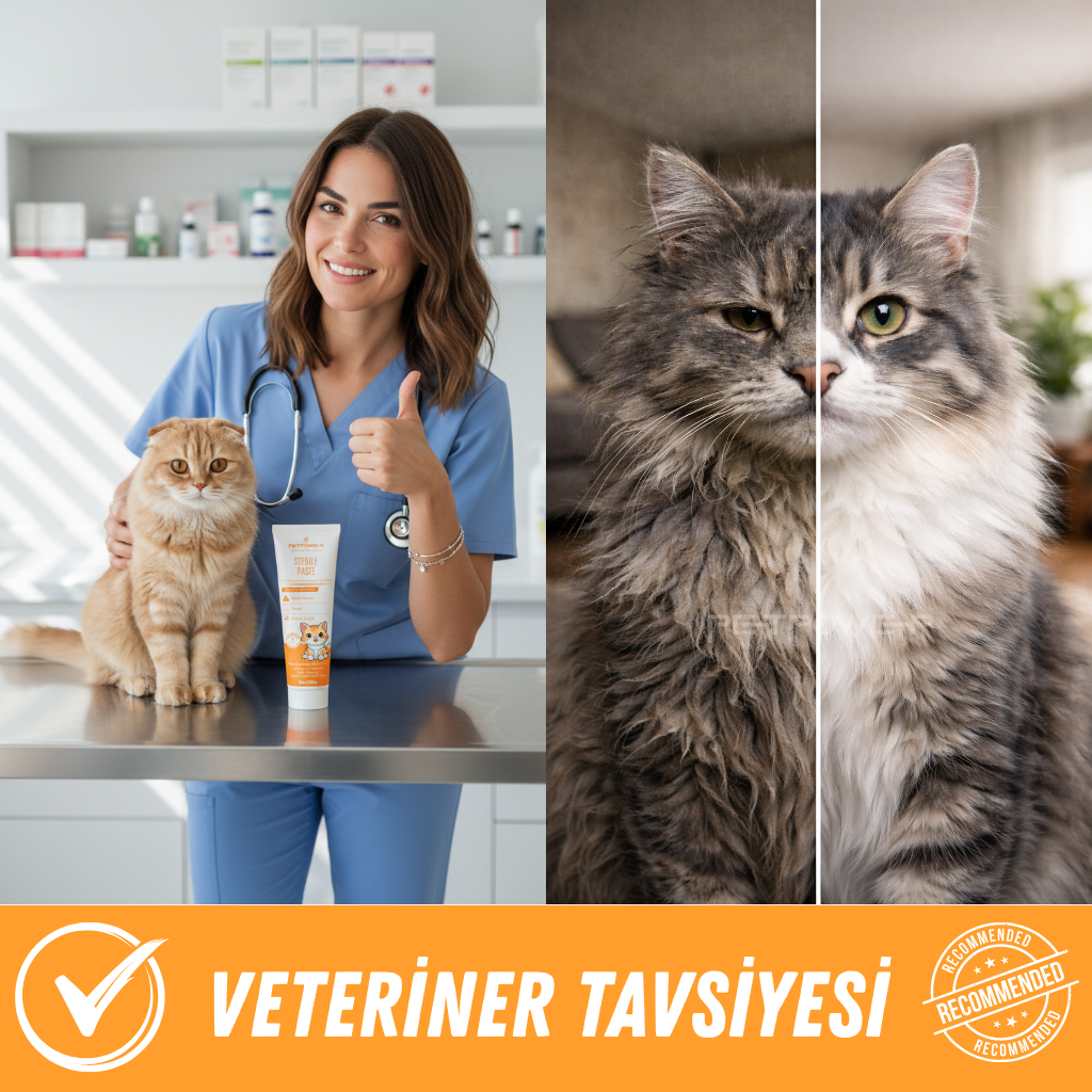 Tüy Dökümü Önleyici Kedi Maltı 100 gr - Üriner Sistem Desteği, Taurin ve Multivitaminli Malt Macunu